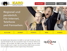 Tablet Screenshot of karoag.ch